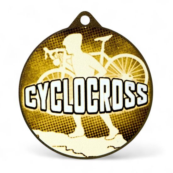 Quantum Cyclocross Stainless Steel Medal