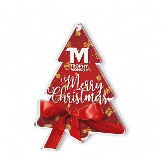 Christmas Tree Logo Custom Made Printed Medal