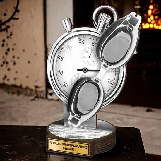 Grove Classic Swimming Real Wood Trophy