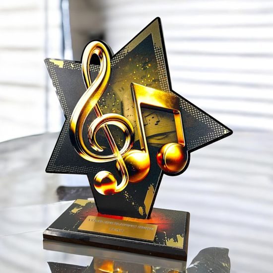 Liano Metal & Acrylic Star Music Trophy