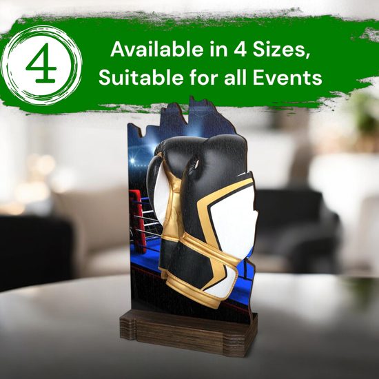 Shard Boxing Eco Friendly Wooden Trophy