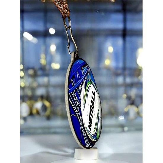 Aurum Netball Stainless Steel Medal