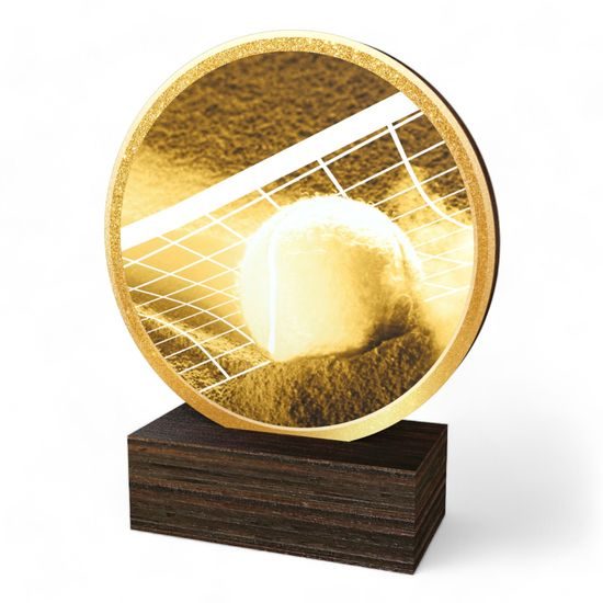 Holt Classic Tennis Real Wood Trophy