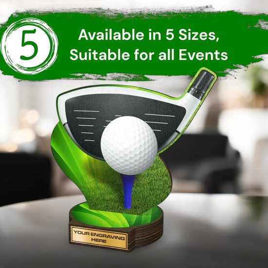 Grove Golf Driver Club Real Wood Trophy