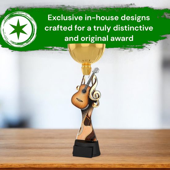 Vancouver Acoustic Guitar Gold Cup Trophy