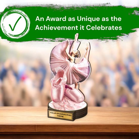 Grove Ballet Dance Real Wood Trophy