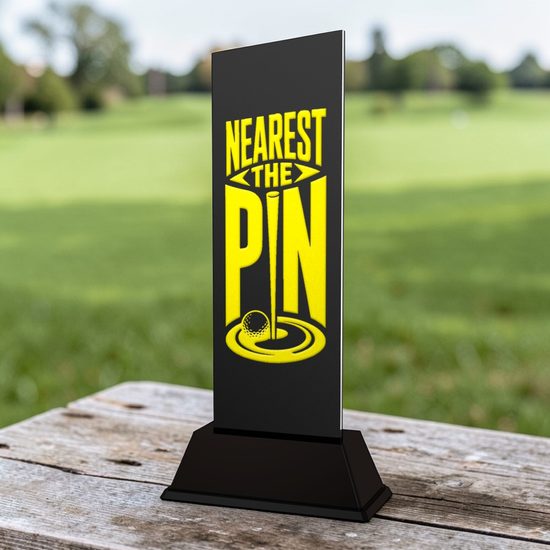 Shadowline Golf Nearest The Pin Trophy – Stainless Steel Award