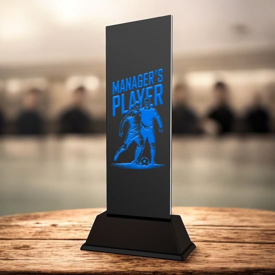 Shadowline Football Male Manager’s Player Trophy – Stainless Steel Award