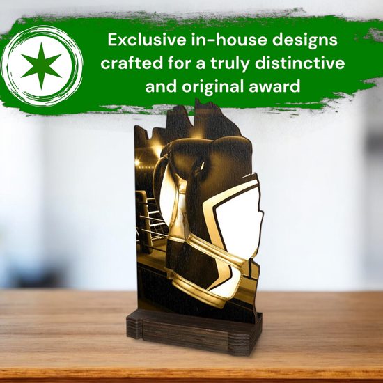 Shard Classic Boxing Eco Friendly Wooden Trophy