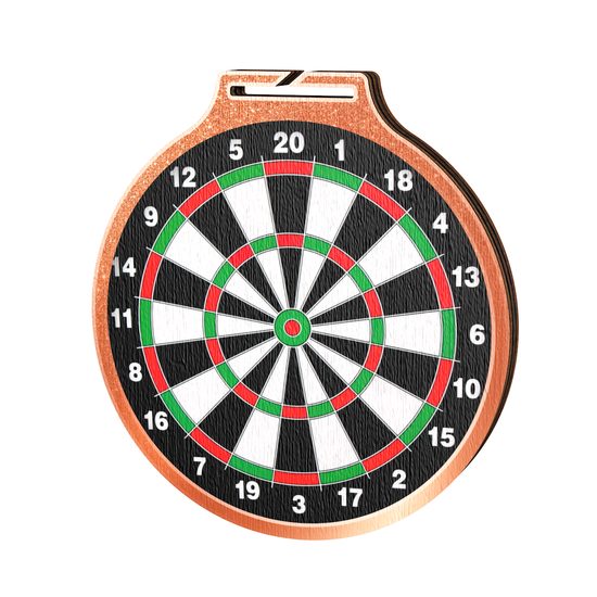 Habitat Darts Bronze Eco Friendly Wooden Medal