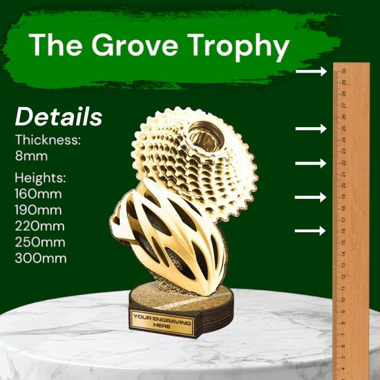 Grove Classic Cycling Real Wood Trophy