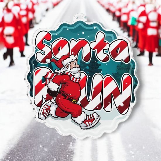 Christmas Santa Run Medal
