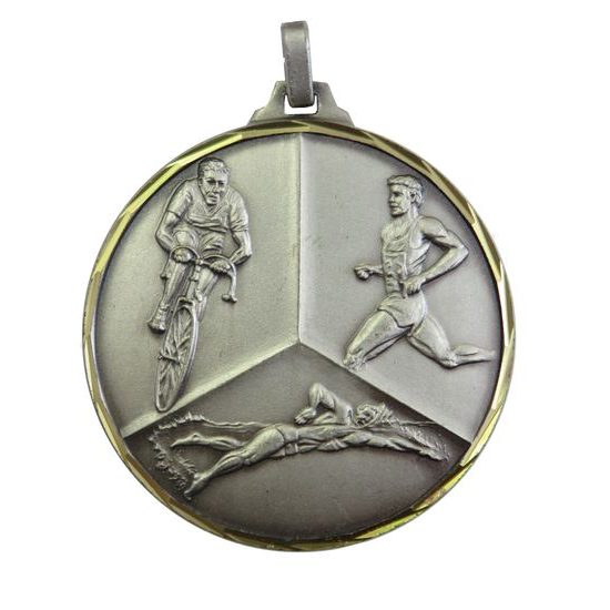 Diamond Edged Triathlon Silver Medal