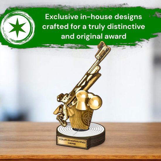 Grove Classic Rifle Shooting Real Wood Trophy