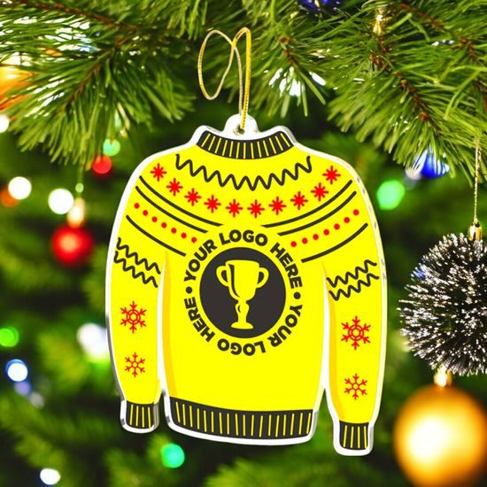 Christmas Logo Jumper Custom Made Printed Bauble