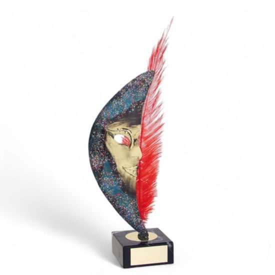 Laza Red Carnival Handmade Metal Trophy