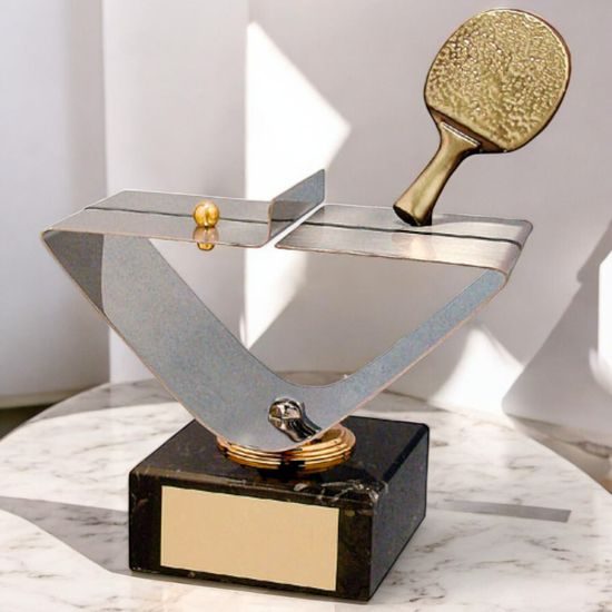 Cartagena Table Tennis Handmade Metal Trophy