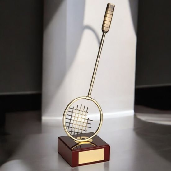 Leon Badminton Handmade Metal Trophy