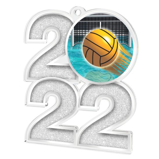 Water Polo 2022 Silver Acrylic Medal