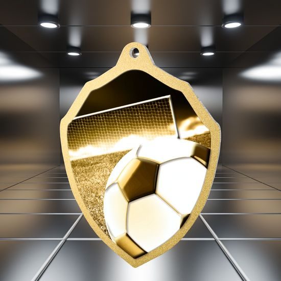 Molton Classic Football Shield Stainless Steel Medal