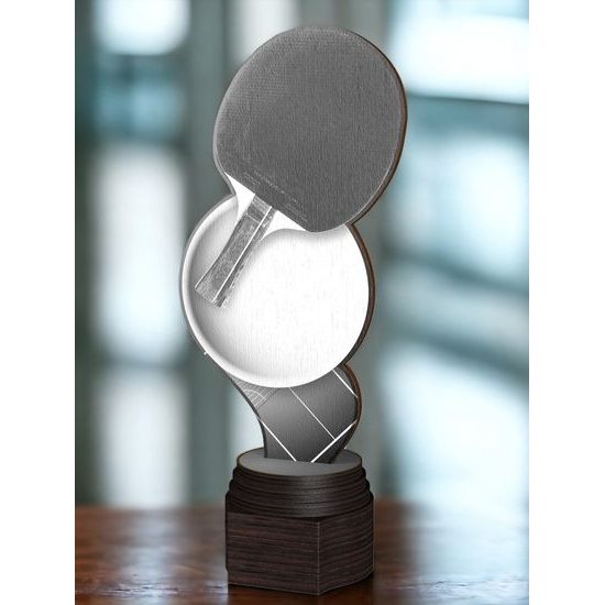 Frontier Classic Real Wood Table Tennis Trophy