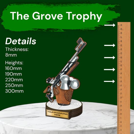 Grove Rifle Shooting Real Wood Trophy
