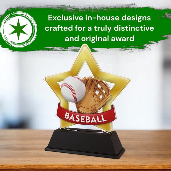 Mini Star Baseball Trophy