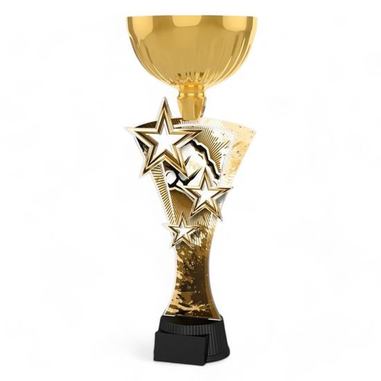 Triple Star Classic Martial Arts Fist Gold Trophy Cup