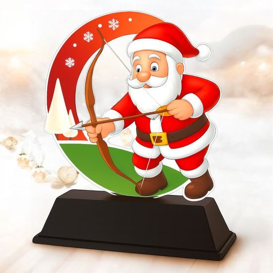 Santa Archery Christmas Trophy