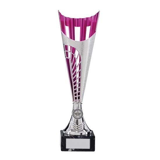 Garrison Silver and Pink Contemporary Cup