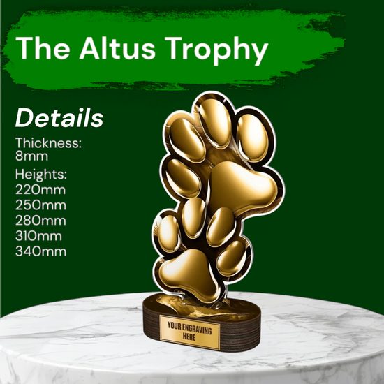 Altus Dog Paw Classic Trophy