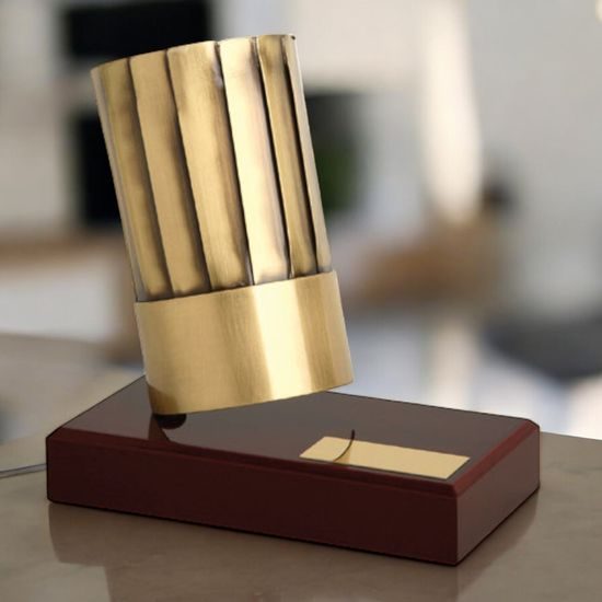 Andalucia Chefs Hat Cooking Handmade Metal Trophy