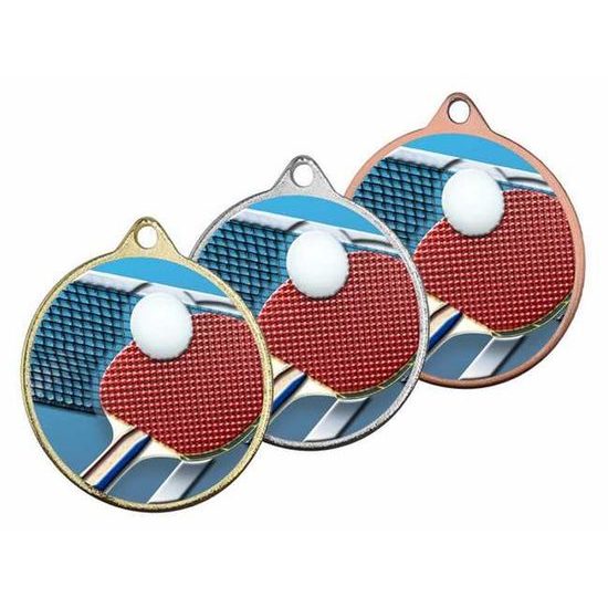 Hercules Texture Print Table Tennis Medal