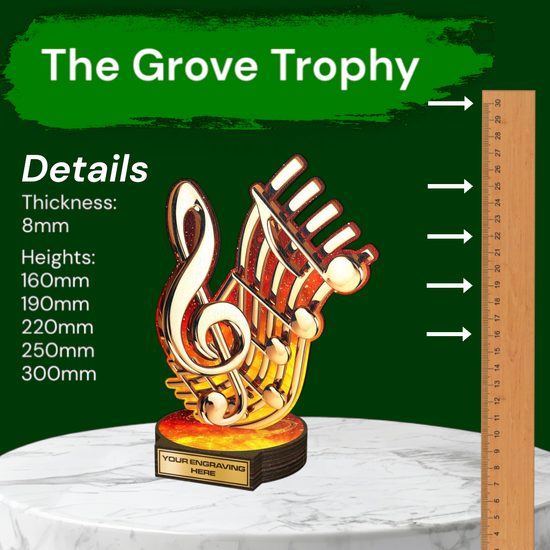 Grove Music Real Wood Trophy