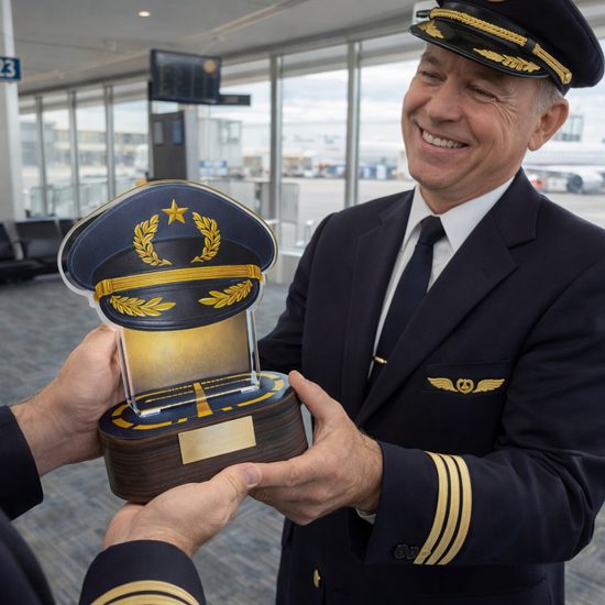 Canova Pilots Custom Made Acrylic & Wood Fusion Award