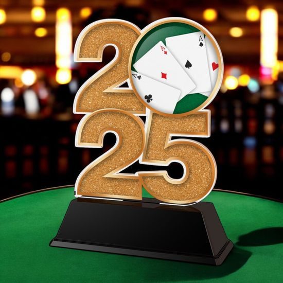 Poker Playing Cards 2025 Trophy