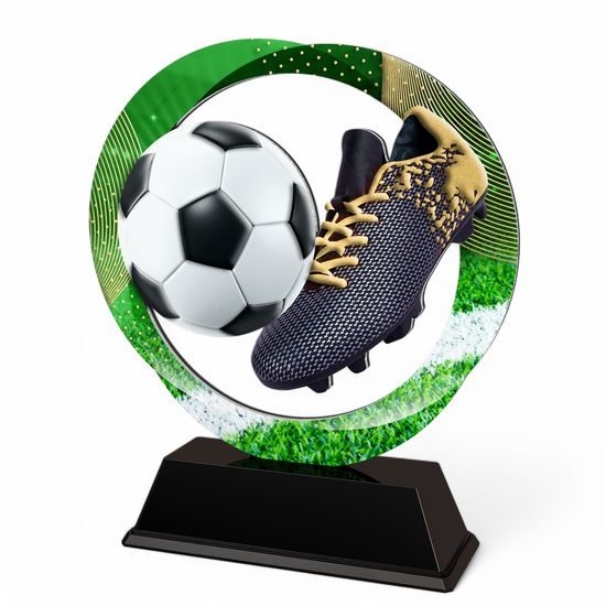 Onyx Stainless Steel Football Trophy