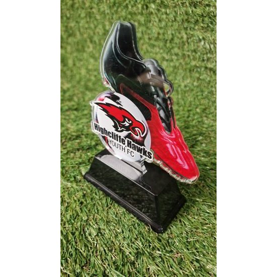 Custom Football & Boot Logo Trophy