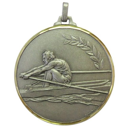 Diamond Edged Rowing Silver Medal