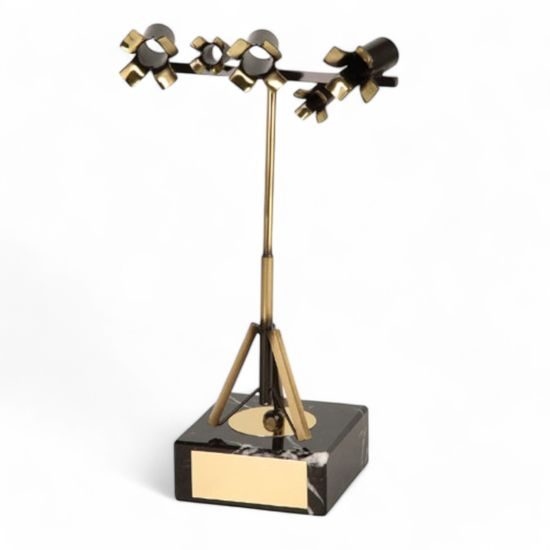 Capra Film Making Lights Handmade Metal Trophy