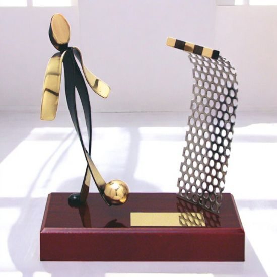 Barcelona Football Player Goal Metal Trophy