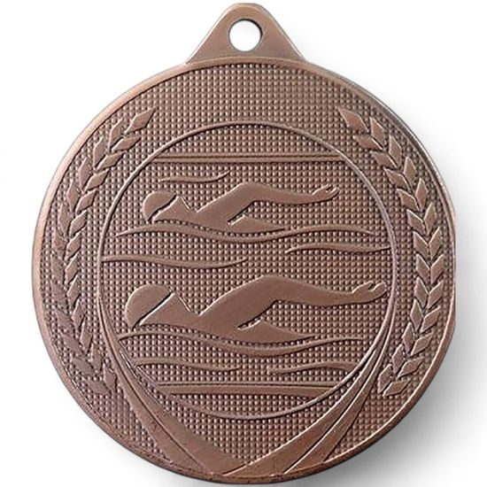 Champion Embossed Swimming Bronze Medal