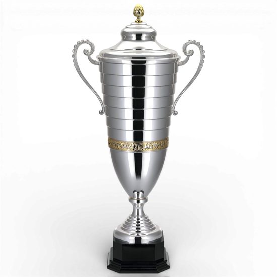 Florenzi Silver Plated Championship Cup with Gold Trim