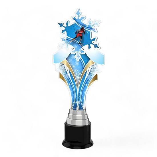 Verbier Biathlon Skiing Snowflake Trophy