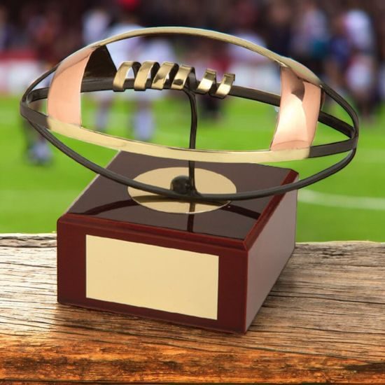 Cirat American Football Handmade Metal Trophy