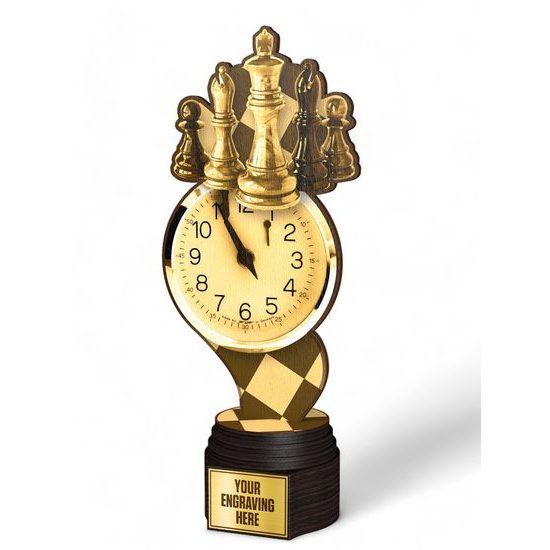 Frontier Classic Real Wood Chess Trophy