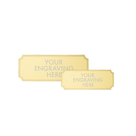 Gold Engraved Plate - 40mm or 50mm