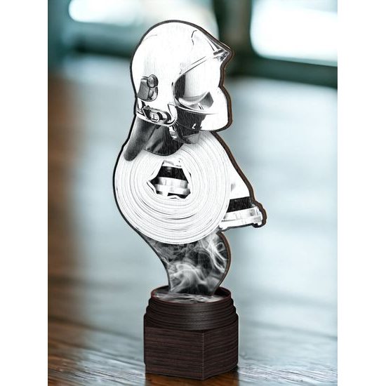 Frontier Classic Real Wood Firefighter Trophy