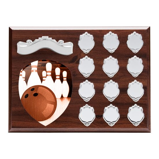 Wessex Tenpin Bowling Wooden 12 Year Annual Shield