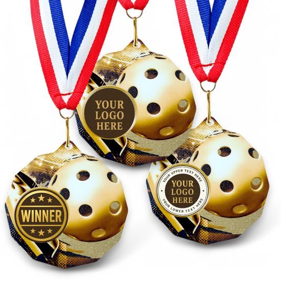 Dodeca Pickleball Stainless Steel Logo Insert Medal